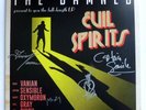The Damned - Evil spirits   RARE FULLY BAND SIGNED UK VINYL LP & INSERT