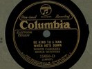 prewar country 78 NORTH CAROLINA RIDGE RUNNERS COL 15650 BE KIND TO A MAN WHEN
