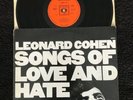 Leonard Cohen - Songs Of Love And Hate Vinyl LP CBS S 69004 (1971) Excellent Con