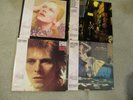 DAVD BOWIE:  set of 4 Ryko clear vinyl (Space Odd, Man Who Sold, Hunky D, Ziggy)