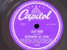 Metronome All Stars/Dizzy-Kenton-Cole/Leap Here-Metronome Riff/Capitol 15039/N-