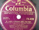 78rpm CARROLL GIBBONS if i had a wishing ring / mary lou , COLUMBIA FB 3220