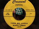 SLEEPY LABEFF (LABEEF) 45 Turn Me Loose / Ridin Fence TEXAS ROCKABILLY Crescent