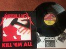 Metallica - Kill 'Em All, Vinyl LP, VG/VG+, MFN7, 1983, 1st UK Press.
