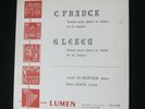 Listen: KOCH, DUMORTIER : Lekeu & Franck Violin Sonatas / LUMEN LD 3700