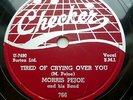 MORRIS PEJOE blues 78 TIRED OF CRYING OVER YOU on Checker BUY ME A TELEPHONE TB2