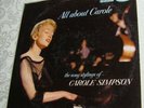 33 LP RECORD CAROLE SIMPSON 1957 All About Carole FEMALE VOCAL JAZZ Capitol T878