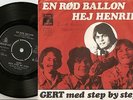 GERT WITH STEP BY STEP EN RØD BALLON DANISH 45+PS 1968 DANISH BEAT DANSK PIGTRÅD