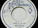DICK HOLLER -HEAR IT-1958 -LIVING BY THE GUN / UH UH BABY- POPCORN -ROCK-A-BILLY