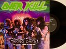 OVERKILL - TAKING OVER 1987 Original Pressing Album Vintage MEGAFORCE 81735-1 VG