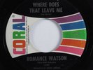 Northern Soul 45 ROMANCE WATSON Where Does That Leave Me CORAL VG+ HEAR