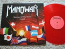 MANOWAR 1 X RED VINYL WARRIORS OF THE WORLD UNITED NUCLEAR BLAST 2002 kiss