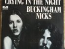 BUCKINGHAM NICKS Lindsey & Stevie Crying in the Night/Stephanie 1973 45 w/ps
