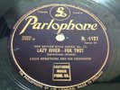 78 RPM  LOUIS ARMSTRONG - GEORGIA ON MY MIND - LAZY RIVER - Parlophone 1127