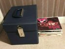 VINTAGE / RETRO-45’s- 7 X INCHES  BLACK PORTABLE HOLDING CASE PLUS 25 X HIT 45'S