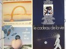 LE CADEAU DE LA VIE-LOT 4 x33t-76 à 79-ADAMO-John LENNON-DALIDA-QUEEN-BRASSENS..