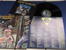 IRON MAIDEN SOMEWHERE IN TIME 1ST PRESS WITH MERCHANDISE SHEET NR MINT 1986.