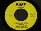 Matthew Barnett   If Your Love Is Real / My Only Love   Puff   northern soul 45