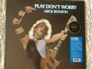MICK RONSON Play Don't Worry LP BLUE WHITE SWIRL COLORED VINYL 140 Gram New