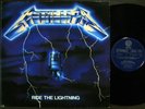 METALLICA - Ride the Lightning 1990 Korea 1st Vinyl. w/Insert. VG+