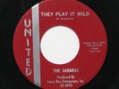 SAHARAS They Play It Wild/Debbie 7” 45 1966 Michigan rock, United/Fenton, clean