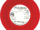 TEMPTATIONS - Ball of Confusion Red Vinyl Promo 45 VG+  1970 w/ Picture Sleeve