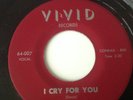 HAROLD BURRAGE - BETTY JEAN / I CRY FOR YOU - VIVID 102. ORIGINAL  VG+