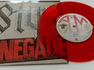 STYX - RENEGADE RED VINYL SINGLE + 2 tommy shaw guitar pickups