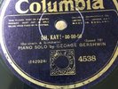 78 rpm - GEORGE GERSHWIN - Oh, Kay   - piano solo - COLUMBIA 4538