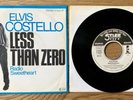 ELVIS COSTELLO, LESS THAN ZERO, STIFF RECORDS, 17845 AT, VINYL, 7“, NM
