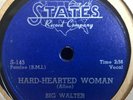BIG WALTER HORTON AND HIS COMBO STATES 145 BLUES 78 RPM E/E- WILLIE DIXON