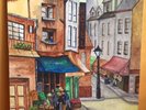 Vintage Antique 1967 New York European Street painting FOLK ART Vestie Davis