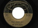 MARATHONS 45RPM '59 SABRINA DON'T KNOW WHY KILLER DOO WOP BALLAD G CONDITION