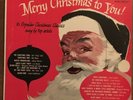 Merry Christmas To You Vinyl LP Frank Sinatra Dean Martin Orig Mono Record