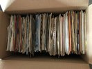 A BOX FULL OF OVER 150 - 7INCH SINGLE RECORDS  THIS IS BOX 5