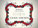 COLUMBIA UK LP SAX-2335: Mozart Conc Nos 20, 23 - Annie FISCHER 1960 UK Turq/Sil