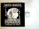IRON ANGEL LEGIONS OF EVIL LP SATANIC GERMAN THRASH / SPEED METAL WHITE VINYL
