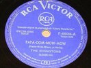 THE RIVINGTONS 1962 “Papa Oom Mow Mow/Happy jack” RARE UNIQUE 10” 78 RPM BRAZIL