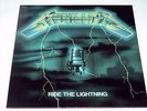 METALLICA - RIDE THE LIGHTNING - LP RED VINYL FRENCH DIFFERENT GREEN COVER X715