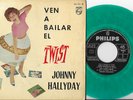 JOHNNY HALLYDAY EP TWIST + 3 ESPAGNE GREEN VINYL