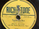 Rich-R-Tone 5545 Frank Hunter Black Mountain Boys TENNESSEE BOY  78rpm Bluegrass