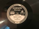 VERNON DALHART  Edison Diamond Disc 52029 LUCKY LINDY /  LINDBERGH