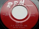 B.B. KING ... I'm Cracking Up Over You / Ruby Lee ...Orig. 45 on RPM 450 .. RARE