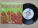 BLACK SABBATH Paranoid Rare Belgium original 7