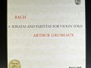 BACH 6 SONATAS & PARTITAS VIOLIN SOLO GRUMIAUX PHILIPS 3 LP BOX MINT 835 198/200