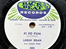 ROCK ‘N’ ROLL R&B 78: LORIN DEAN Fi Fo Fum/Lonely Avenue BACK BEAT 504 (1958)