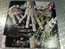 BON JOVI KEEP THE FAITH MEXICAN LP SIGNED BY JON BON JOVI AND SAMBORA