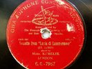 78rpm JAN KUBELIK violin solo Lubin Lucia di Lammermoor G&T ANGEL London 1902