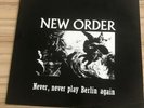 New order never play Berlin again Vinyl Lp