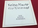 2 Vinyl LP Ton Steine Scherben ?– Keine Macht Für Niemand (1972) RIO REISER *RAR